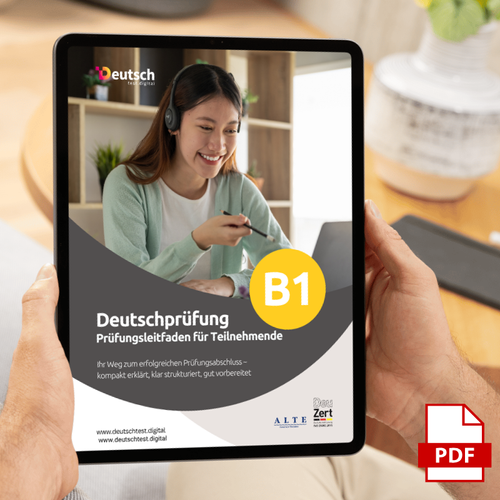 B1 Deutschpruefung mit B1 Zertifika