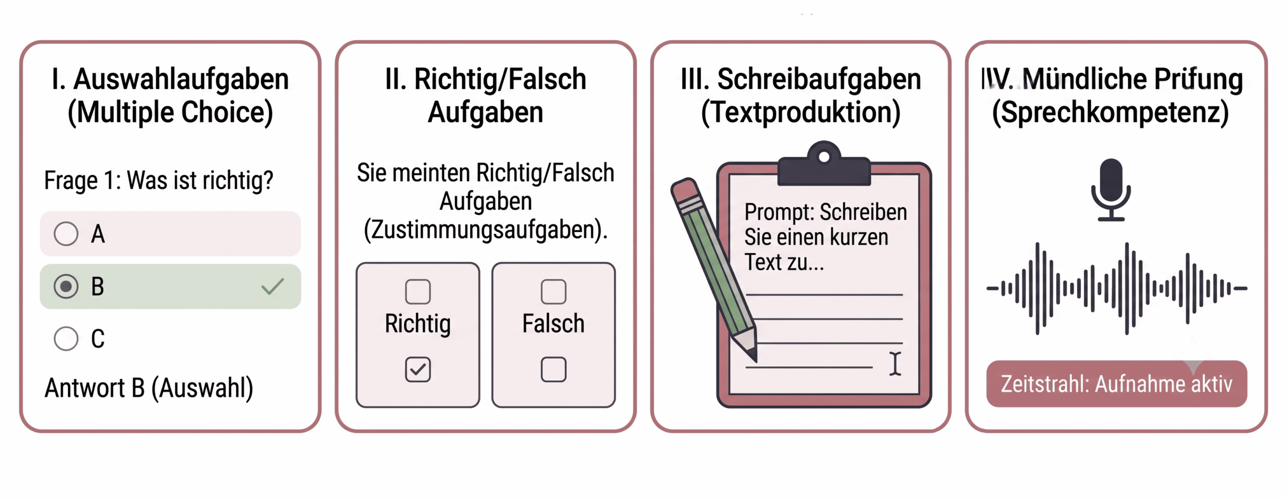 Umfassende Aufgabentypen